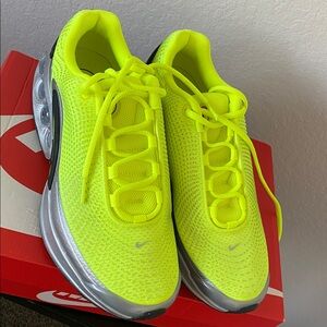Nike Neon Yellow and Gray Sneakers